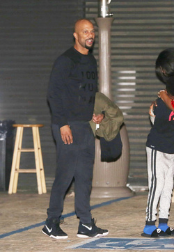 Common enjoys a night out with family at Soho