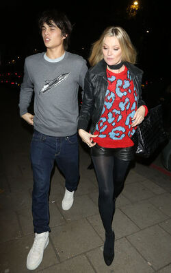 Kate Moss and Louis Baines dine at China Tang restaurant in London after Coach fashion party