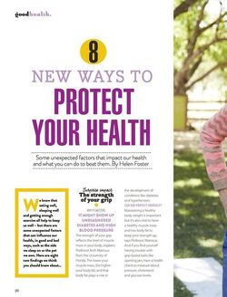 Ways to protect your health Good Health June p Text available