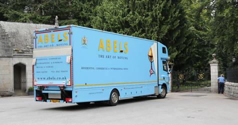 The Furniture Van Carrying King Charles Furniture Locked Out At The Gates of Balmoral Castle