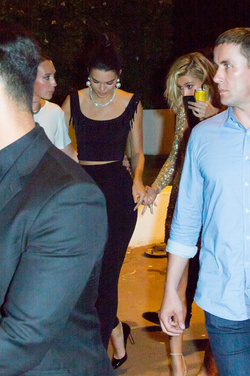 Kendall Jenner with Asap Rocky Kourtney Kardashian and her boyfriend Younes Bendjima going to the Gotha nightclub Kendall Jenner with Asap Rocky Kourtney Kardashian and her boyfriend Younes Bendjima going to the Gotha nightclub