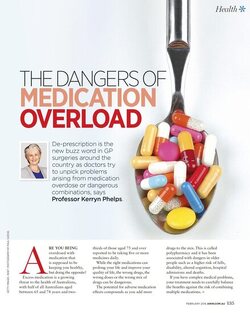 The dangers of medication overload Australian Womens Weekly Images and text available