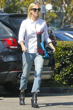 Charlize Theron Goes Grocery Shopping at Whole Foods