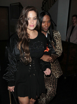 Ashley Graham dons a sexi mini dress as she parties in WeHo