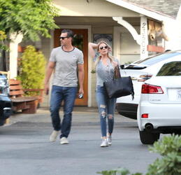 LeAnn Rimes and Eddie Cibrian casaual in Beverly Hills