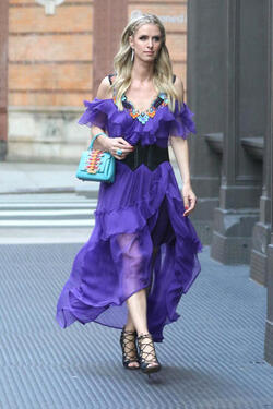 Nicky Hilton Rothschild on her way to the 50th Anniversary of Animal Haven