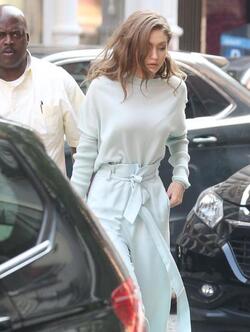 Gigi Hadid seen out in the Big Apple on JUNE 15 2016 in Manhattan