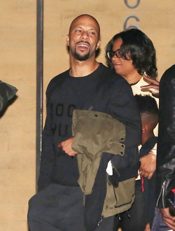 Common enjoys a night out with family at Soho