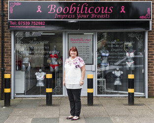 BREAST CANCER SURVIVOR WHO HAD TWO MASTECTOMIES LAUNCHES BRA SHOP
