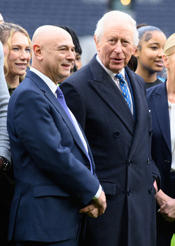 HM King Charles III Visits Tottenham Hotspur