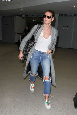 Heidi Klum At LAX