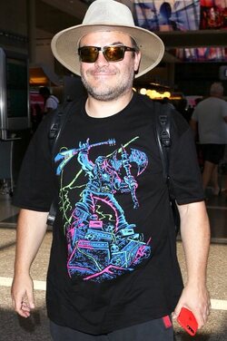 Movie Star Jack Black Loving The Rock Gods