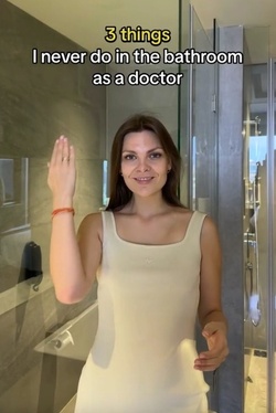 TikTok doctors shares disturbing reason you should ALWAYS put your hair up before going to the toilet