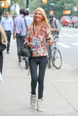 Tara Reid is pictured out in New York.