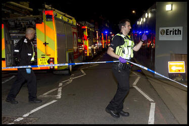 The scene following the London Bridge Terror attack