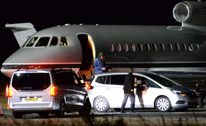 Taylor Swifts boyfriend Joe Alwyn arriving back into the UK after spending time with Taylor in Nashville.