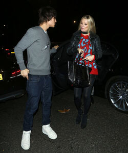 Kate Moss and Louis Baines dine at China Tang restaurant in London after Coach fashion party