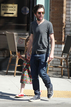 Simon Helberg Takes Daughter Adeline Helberg for Ice Cream