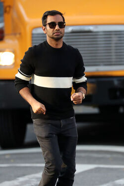 Aziz Ansari Spotted Filming In NYC