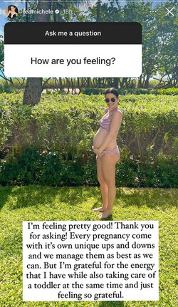 Celebs get real about pregnancy on socials