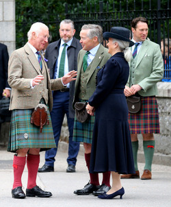 King Charles Is Greeted At The Gates Of Balmoral At The Start Of His Holiday