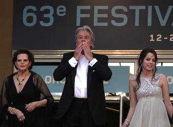 Alain Delon is present for the 63rd Festival de Cannes.