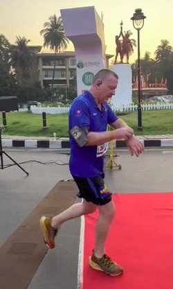 VIDEO Brit holidaymaker has leg sliced open and broken in horror crash with scooter while out jogging