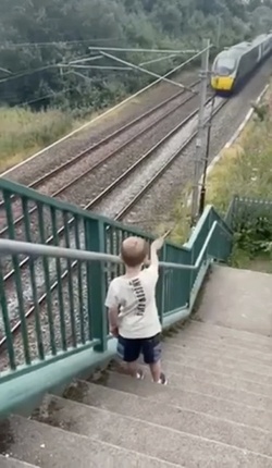 Five year old railway superfan gets dream day testing high speed Pendolinos after HOURS waving at tracks