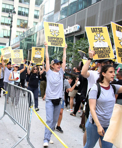 SAG AFTRA Strike At HBO Offices SAG AFTRA Strike At HBO Offices