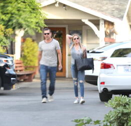 LeAnn Rimes and Eddie Cibrian casaual in Beverly Hills