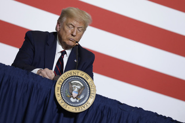 President Donald Trump Visits American Red Cross National Headquarters