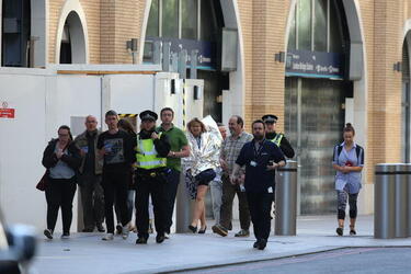The scene following the London Bridge Terror attack