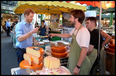 Prince Harry visits Borough Market