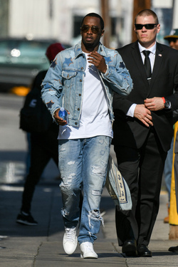 Sean Combs also known as P Diddy at Jimmy Kimmel Live