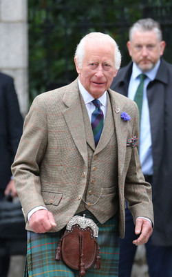 King Charles Is Greeted At The Gates Of Balmoral At The Start Of His Holiday