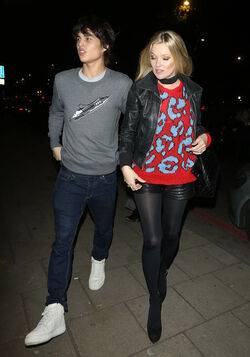 Kate Moss and Louis Baines dine at China Tang restaurant in London after Coach fashion party