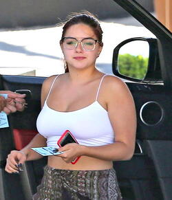 Ariel Winter leaving hotel after gettting new tattoo