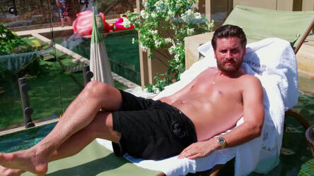 Scott Disick on TV reality show Keeping Up With the Kardashians 
Season 13 Epsiode10 Family Trippin 