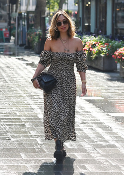 Non Exclusive Myleene Klass Seen Arriving At Global Radio Non Exclusive Myleene Klass Seen Arriving At Global Radio