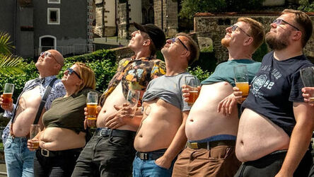 German Innkeeper Turns Guests Boozy Bellies Into Calendar Sensation German Innkeeper Turns Guests Boozy Bellies Into Calendar Sensation