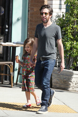 Simon Helberg Takes Daughter Adeline Helberg for Ice Cream
