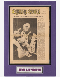JIMI HENDRIX CLOTHING UP FOR AUCTION AT OVER R1.4 MILLION TO CELEBRATE 50 YEARS SINCE SUMMER OF LOVE