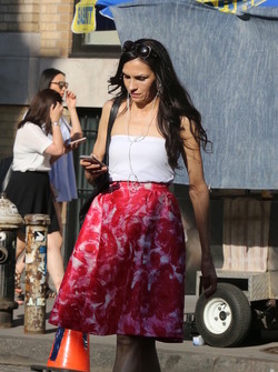 Famke Janssen Leaving the Apple Store in Soho Famke Janssen Leaving the Apple Store in Soho