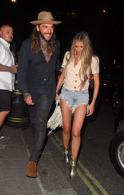 Chloe Sims seen out in Mayfair for the first time since lockdown. She is seen Leaving Amazonica Mayfair Slightly worse for wear but in High Spirits as she enjoys a night with BFF Pete Wicks