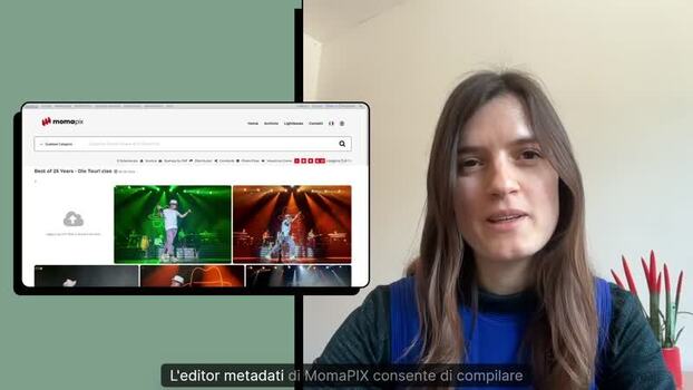 Guida all editor metadati di MomaPIX