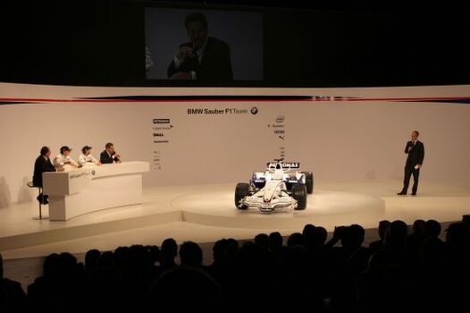 Launch BMW Sauber F1.08 Munich Germany 14 01 2008 Launch BMW Sauber F1.08 Munich Germany 14 01 2008