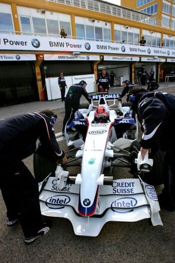 Shakedown BMW Sauber F1.08 Valencia Spain 15 01 2008 Shakedown BMW Sauber F1.08 Valencia Spain 15 01 2008