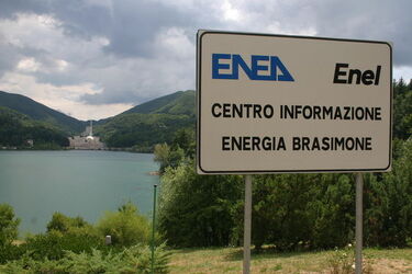 Centrale elettrica Enel ex centrale nucleare invaso Brasimone