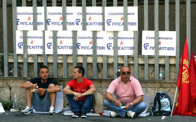 MANIFESTAZIONE LAVORATORI FINCANTIERI