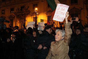 BERLUSCONI AL QUIRINALE PER DIMISSIONI BERLUSCONI AL QUIRINALE PER DIMISSIONI